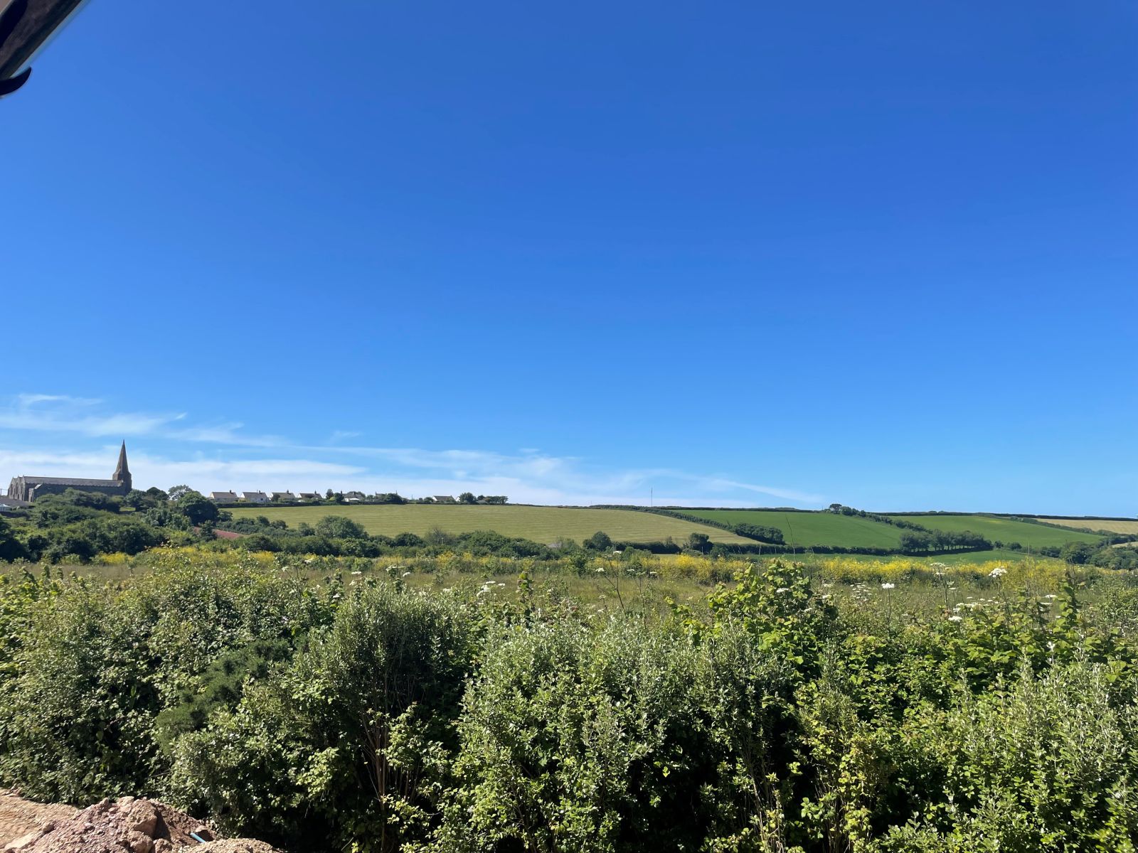 Plot  &  view from Alston rise 