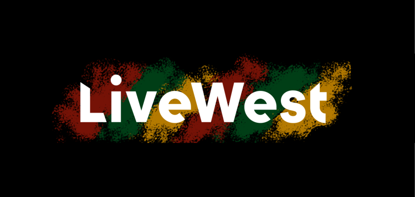 Black History Month colours with LiveWest logo