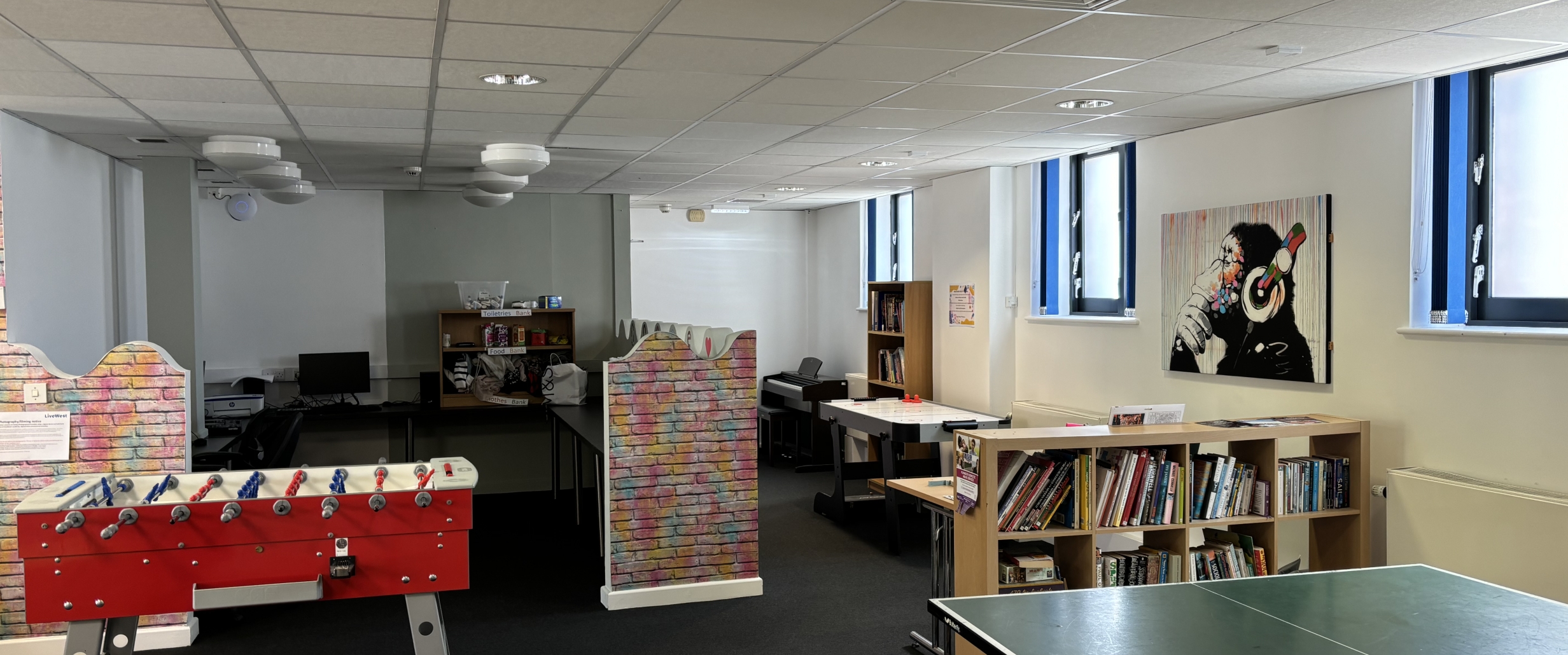 Plymouth Foyer communal area