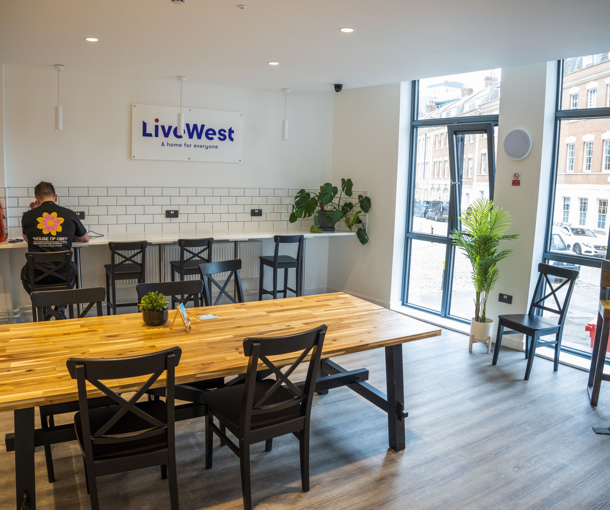 Kitchen and social area in Bristol Foyer