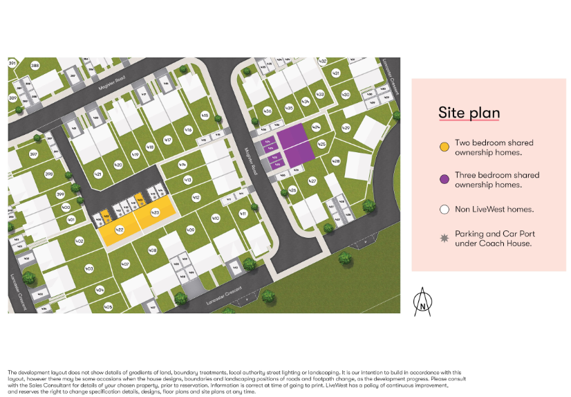 Site plan Sandcastles