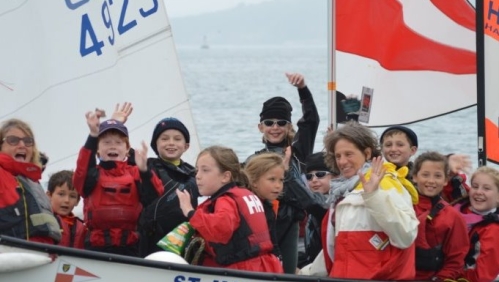 Children sailing