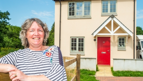 Jeniffer and her new 3 bed shared ownership home