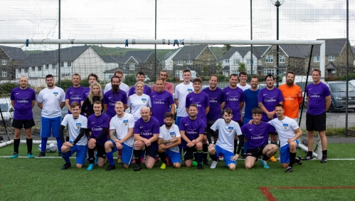 Two teams for charity football match celebrating Pride