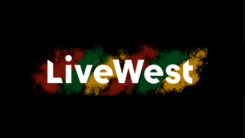 Black History Month colours with LiveWest logo