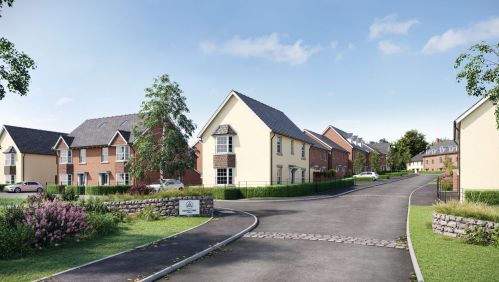 CGI of the new scheme of Willow Grange in Exeter.