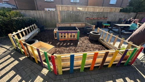 The community garden at Massingham Park. 